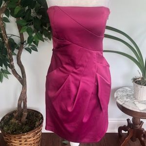 Max and Cleo Pink Strapless Cocktail Dress Size 6